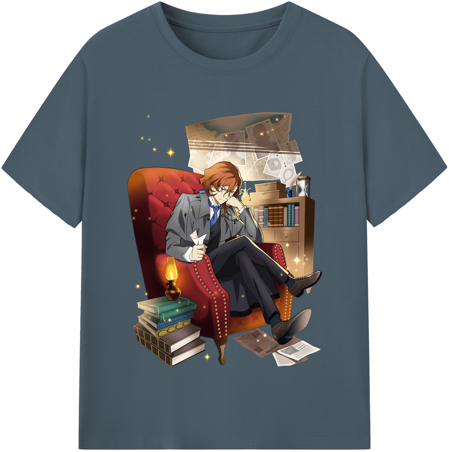 （画像用） 文豪ストレイドッグス Bungo Stray Dogs 綿100％半袖Tシャツ（フロントプリント）